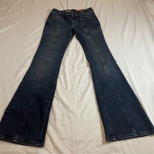 Pilcro Dark Blue Flare Jeans